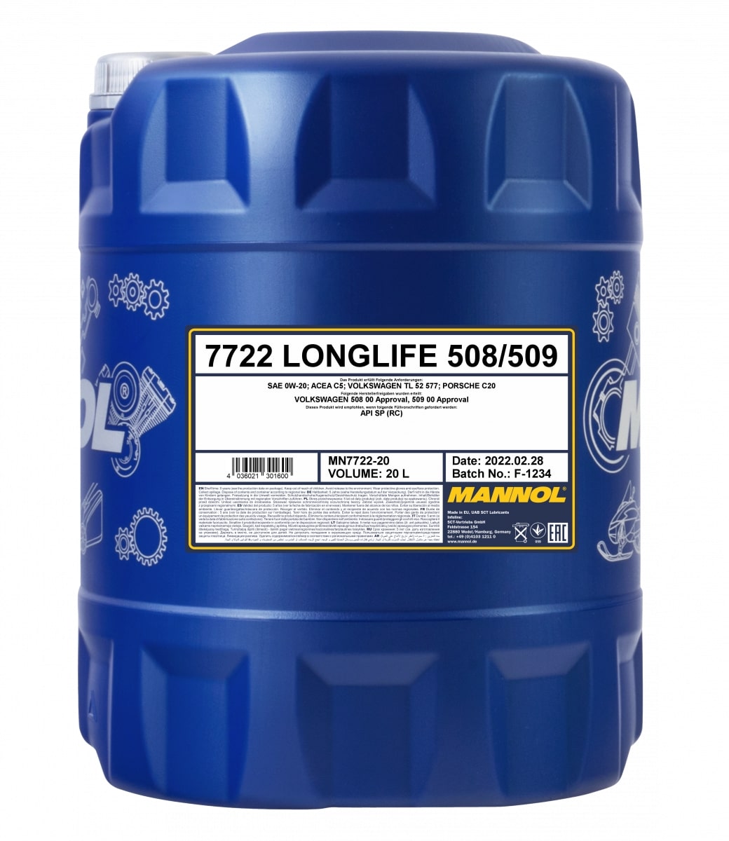 MANNOL Longlife 508/509 0W-20 7722