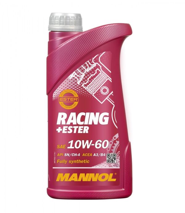 MANNOL Racing + Ester 10W-60 7902 – Premium Bi-Synthetic Motor Oil