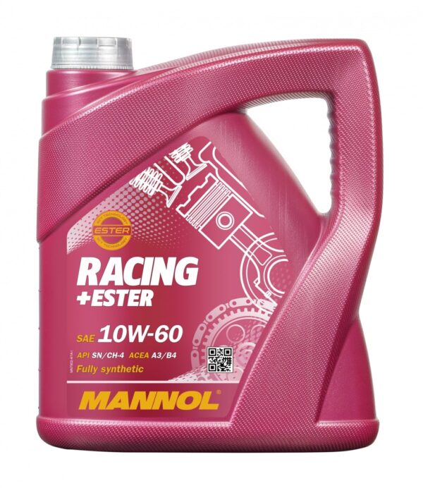 MANNOL Racing + Ester 10W-60 7902 – Premium Bi-Synthetic Motor Oil
