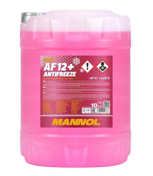 MANNOL Antifreeze AF12+ (-40°C) – Engine Cooling Solution