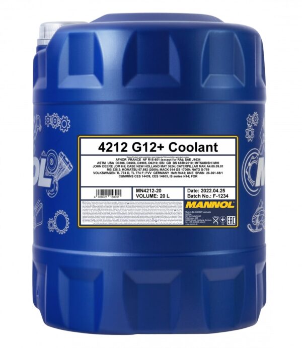 Coolant (G12+) – Organic Acid Technology (OAT) Mannol 4212